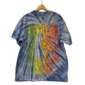 New - Tie Dye Bob Marley Graphic T-Shirt